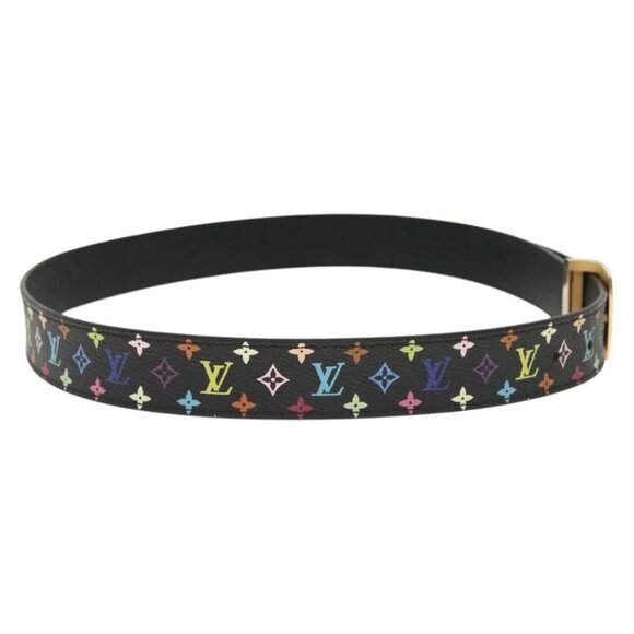 LOUIS VUITTON Multicolor Ceinture LV Cut Belt Black M6890 LV Auth 142353V - Picture 4 of 16
